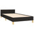 Bed Frame without Mattress Black 107x203 cm King Single Size Fabric