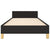 Bed Frame without Mattress Black 107x203 cm King Single Size Fabric