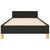 Bed Frame without Mattress Black 107x203 cm King Single Size Fabric