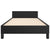 Bed Frame without Mattress Black 107x203 cm King Single Size Velvet