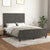 Bed Frame without Mattress Dark Grey 137x187 cm Double Velvet