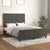 Bed Frame without Mattress Dark Grey 137x187 cm Double Velvet