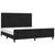 Bed Frame without Mattress Black 152x203 cm Queen Velvet