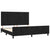 Bed Frame without Mattress Black 152x203 cm Queen Velvet