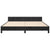 Bed Frame without Mattress Black 152x203 cm Queen Velvet