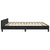 Bed Frame without Mattress Black 152x203 cm Queen Velvet