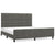 Bed Frame without Mattress Dark Grey 152x203 cm Queen Velvet