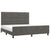 Bed Frame without Mattress Dark Grey 152x203 cm Queen Velvet