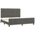 Bed Frame without Mattress Dark Grey 152x203 cm Queen Velvet