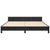 Bed Frame without Mattress Black 152x203 cm Queen Velvet