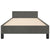 Bed Frame without Mattress Dark Grey 107x203 cm King Single Size Velvet
