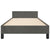 Bed Frame without Mattress Dark Grey 107x203 cm King Single Size Velvet