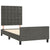 Bed Frame without Mattress Dark Grey 107x203 cm King Single Size Velvet