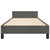 Bed Frame without Mattress Dark Grey 107x203 cm King Single Size Velvet