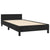 Bed Frame without Mattress Black 107x203 cm King Single Size Velvet