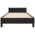 Bed Frame without Mattress Black 107x203 cm King Single Size Velvet