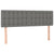 Box Spring Bed with Mattress Dark Grey 137x187 cm Double Size Fabric