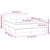 Box Spring Bed with Mattress Black 137x187 cm Double Size Fabric