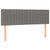 Box Spring Bed with Mattress Dark Grey 153x203 cm Queen Size Fabric