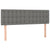 Box Spring Bed with Mattress Dark Grey 153x203 cm Queen Size Fabric
