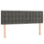 Box Spring Bed with Mattress Dark Grey 137x187 cm Double Size Velvet