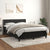 Box Spring Bed with Mattress Black 137x187 cm Double Size Velvet