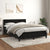 Box Spring Bed with Mattress Black 153x203 cm Queen Size Velvet
