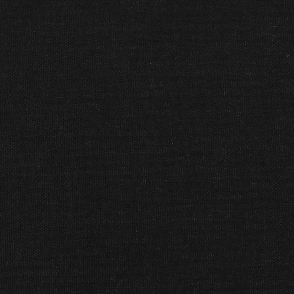 Box Spring Bed with Mattress&LED Black 137x190 cm Full Fabric