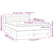 Box Spring Bed with Mattress Dark Grey 137x187 cm Double Size Fabric