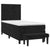 Box Spring Bed with Mattress Black 106x203 cm King Single Size Velvet