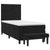 Box Spring Bed with Mattress Black 106x203 cm King Single Size Velvet