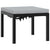 Garden Bench Set with Cushions 4 pcs Black Powder-coated Steel