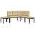 4 Piece Garden Sofa Set with Cushions Black Powder-coated Steel