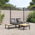 3 Piece Garden Sofa Set with Cushions Black Aluminium