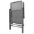 Reclining Garden Chair Set 3 Piece Anthracite Powder-coated Steel