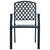 Stackable Garden Chair Set 3 Piece Anthracite Powder-coated Steel