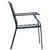 Stackable Garden Chair Set 3 Piece Anthracite Powder-coated Steel