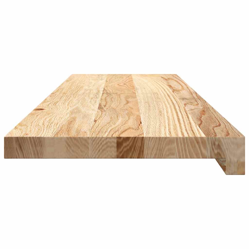 Stair Treads 2 pcs Untreated 90x25x2 cm Solid Wood Oak