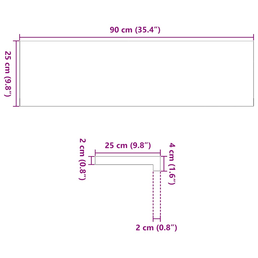 Stair Treads 2 pcs Untreated 90x25x2 cm Solid Wood Oak