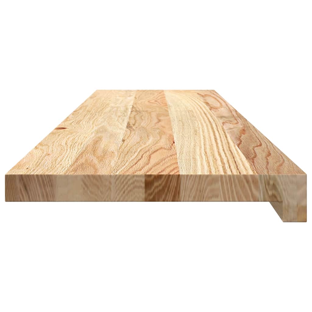 Stair Treads 2 pcs Untreated 100x25x2 cm Solid Wood Oak