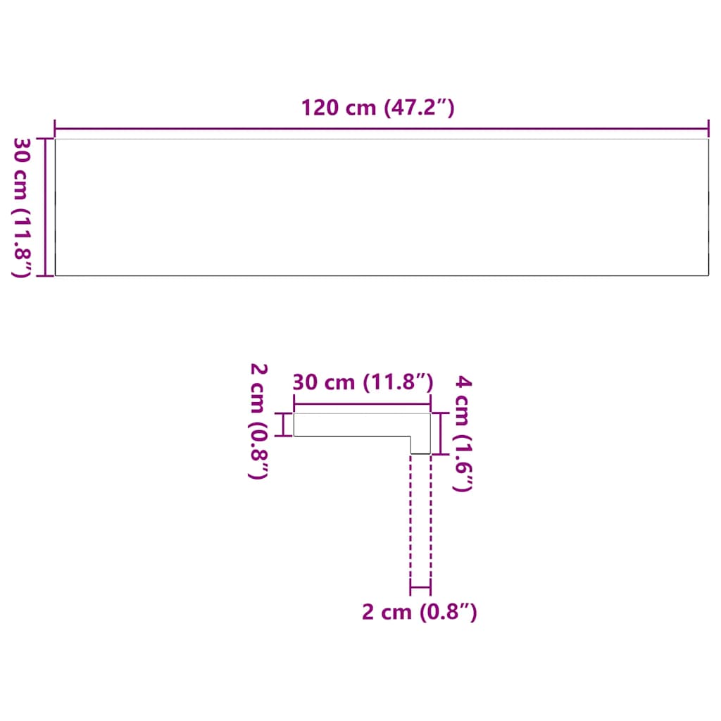 Stair Treads 2 pcs Untreated 120x30x2 cm Solid Wood Oak