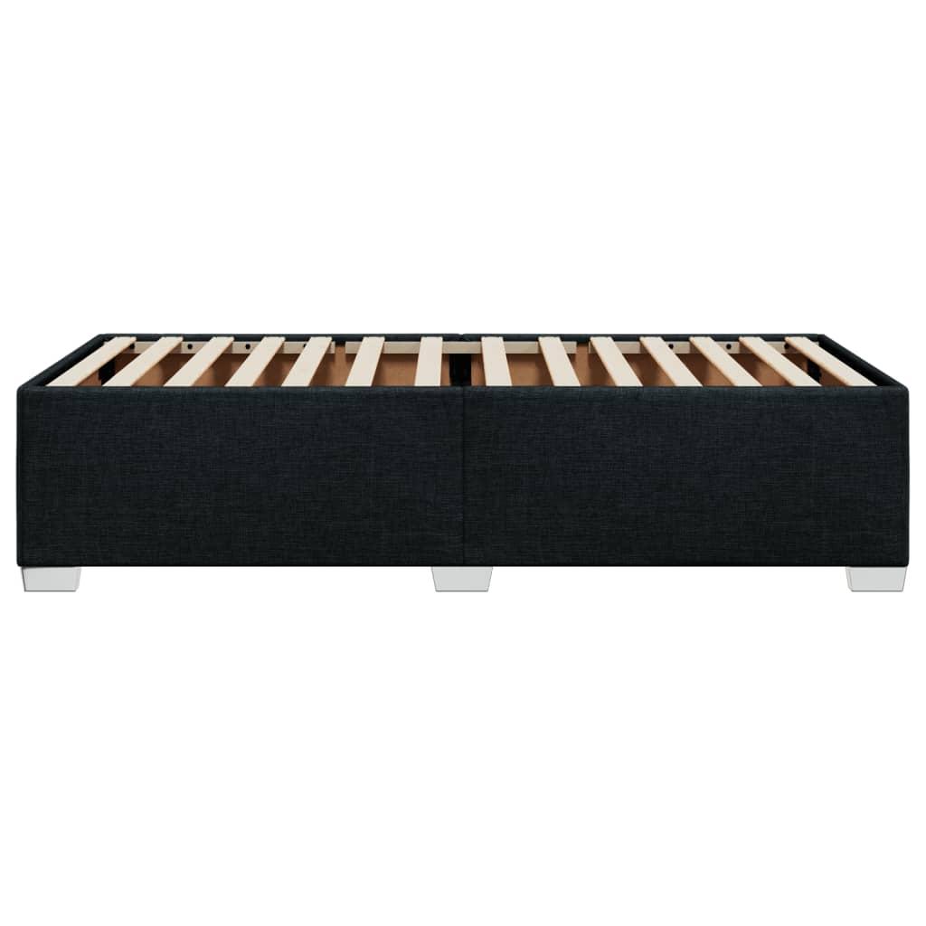 Bed Frame without Mattress Black 90x190 cm Fabric