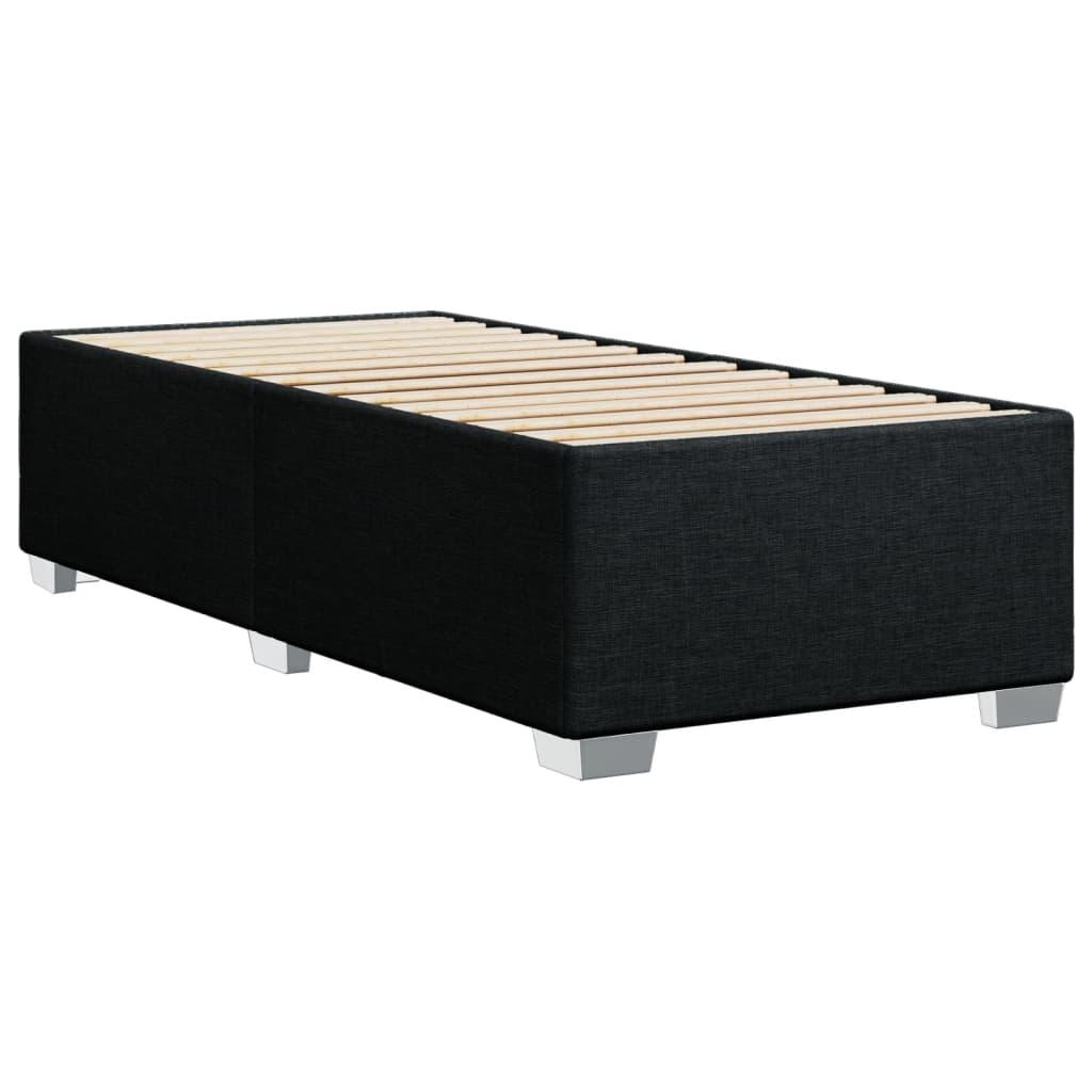 Bed Frame without Mattress Black 90x190 cm Fabric