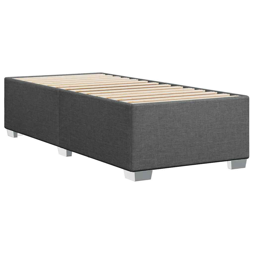 Bed Frame without Mattress Dark Grey King Single Fabric