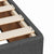 Bed Frame without Mattress Dark Grey King Single Fabric