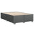 Bed Frame without Mattress Dark Grey Double Fabric