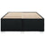 Bed Frame without Mattress Black Double Fabric