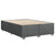 Bed Frame without Mattress Dark Grey Queen Fabric