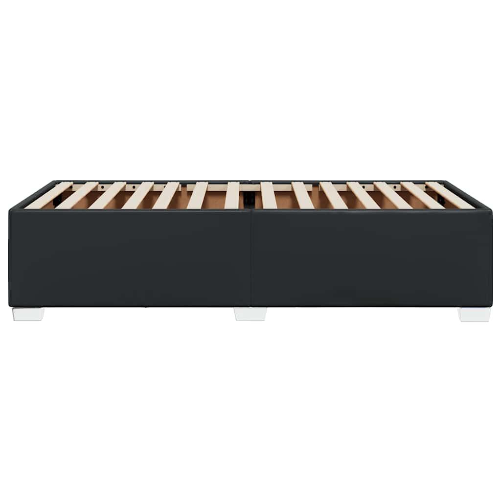 Bed Frame without Mattress Black King Single Faux Leather
