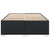 Bed Frame without Mattress Black Double Faux Leather